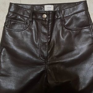 ARITZIA MELINA PANT Rich Mocha Brown NWOT